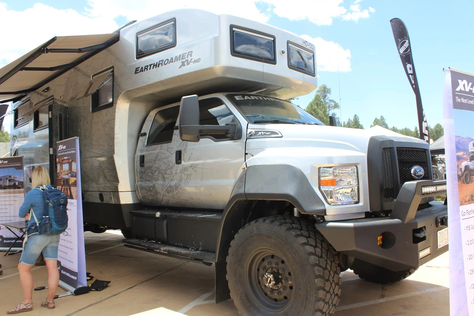 Unfortunately, EarthRoamer still had the XV-HD gated off, so we didn't get to step inside. You can see more of the interior in our original article on it