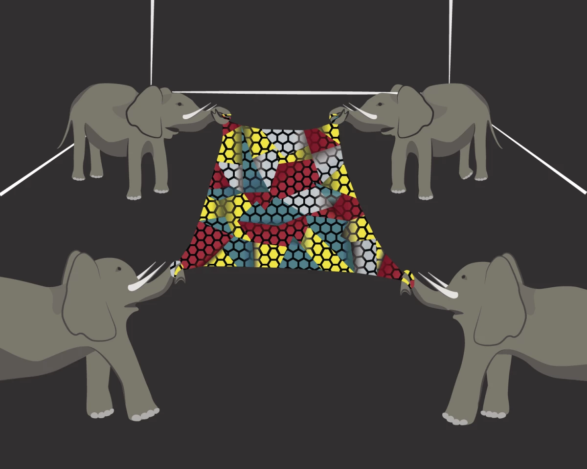 As Prof. Hone at Columbia put it, "it would take an elephant balanced on a pencil to break through a sheet of graphene the thickness of Saran Wrap" (Picture: Andrew Shea/Columbia Engineering)