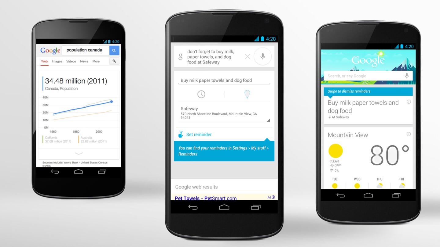 Google Now for Android now supports reminders