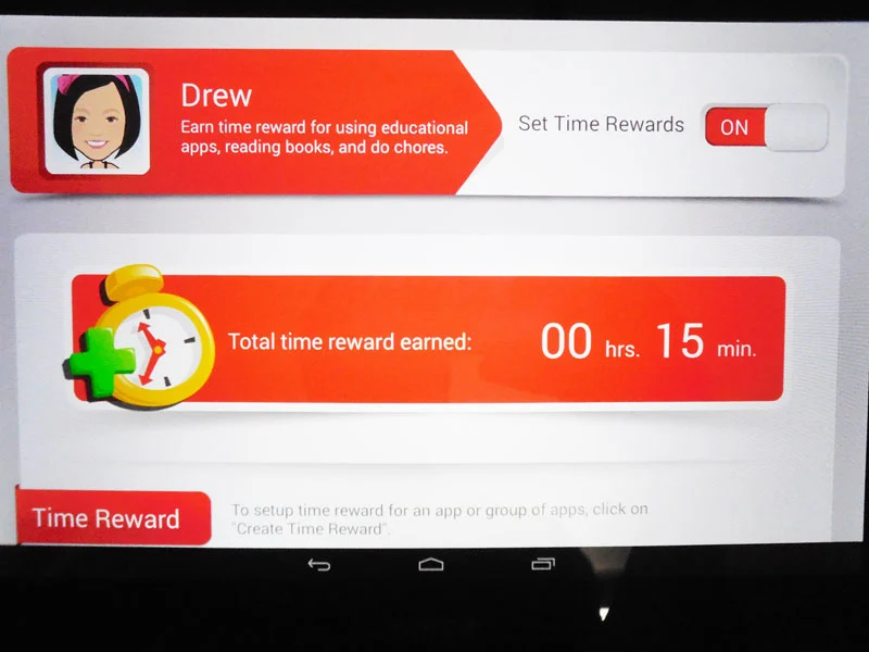 Kids can earn time rewards for time on more fun activities (Photo: Lakshmi Sandhana/Gizmag)