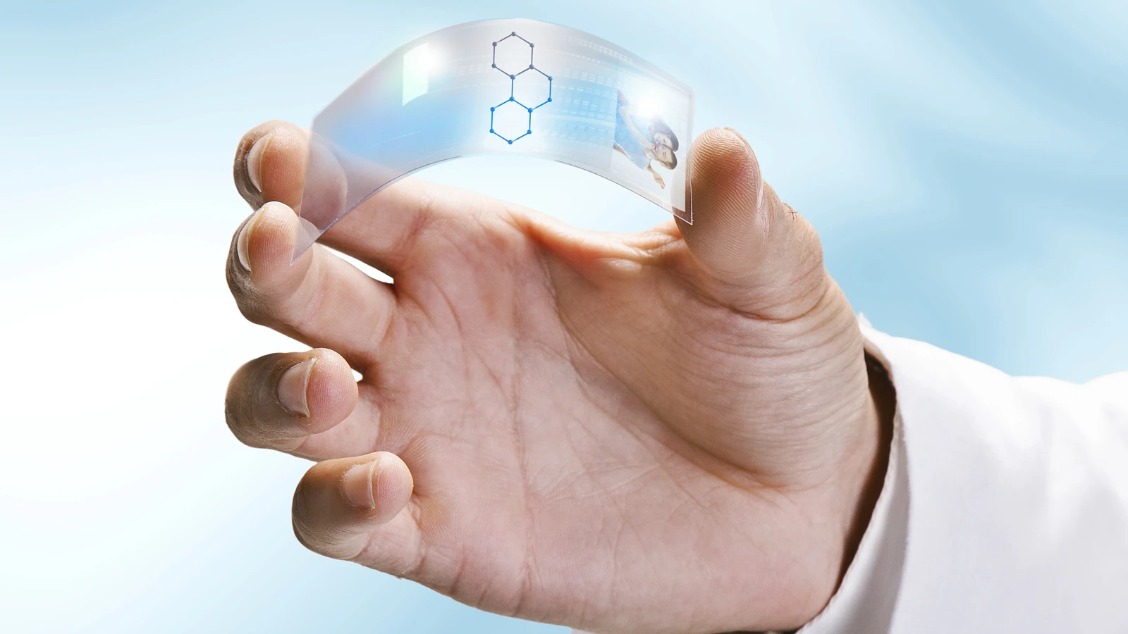 Researchers have created a new graphene-based flexible LED display prototype (not pictured) that is incredibly thin and bright and could be used in next-gen mobile phones, tablets and TVs (Image: Shutterstock)