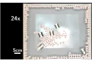 A top-down video-still image of RAnts in the lab working together to form coherent structures