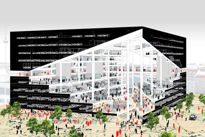OMA has won a competition to design the new Axel Springer building (Image: OMA)