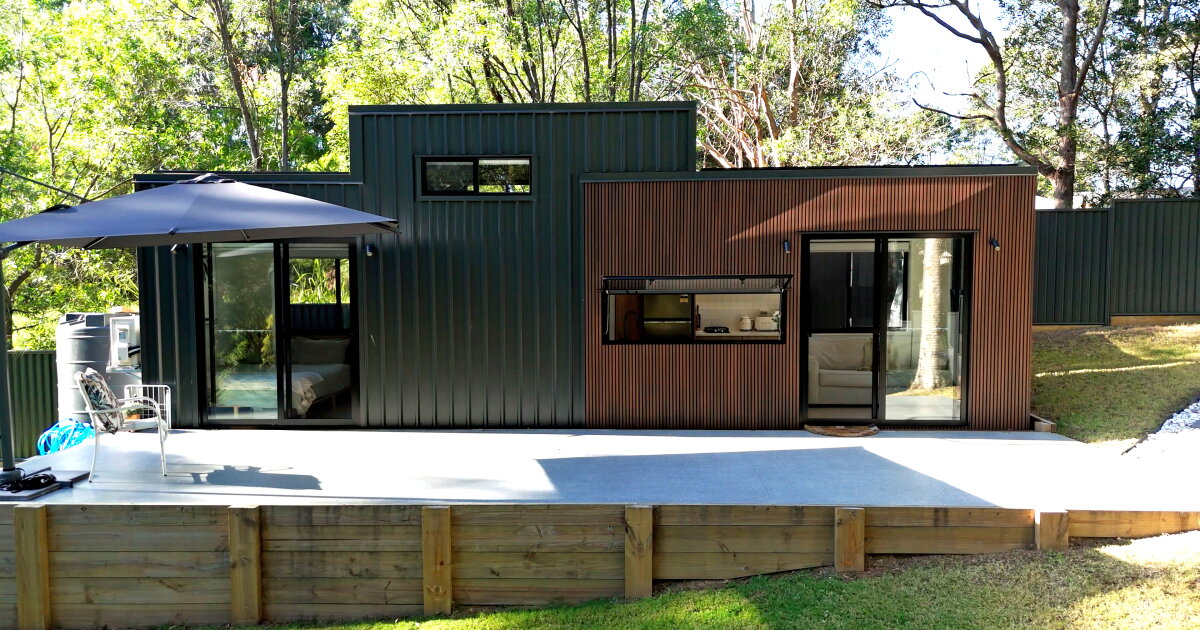 Two-bedroom tiny house is built for comfortable full-time living