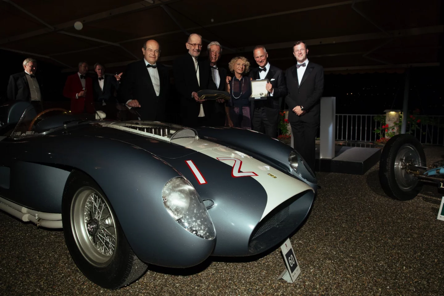 Andreas Mohringer's recently restored 1958 Ferrari 335 Sport Spider won the Trofeo BMW Group, the outright Best of Show award decided by the jury.