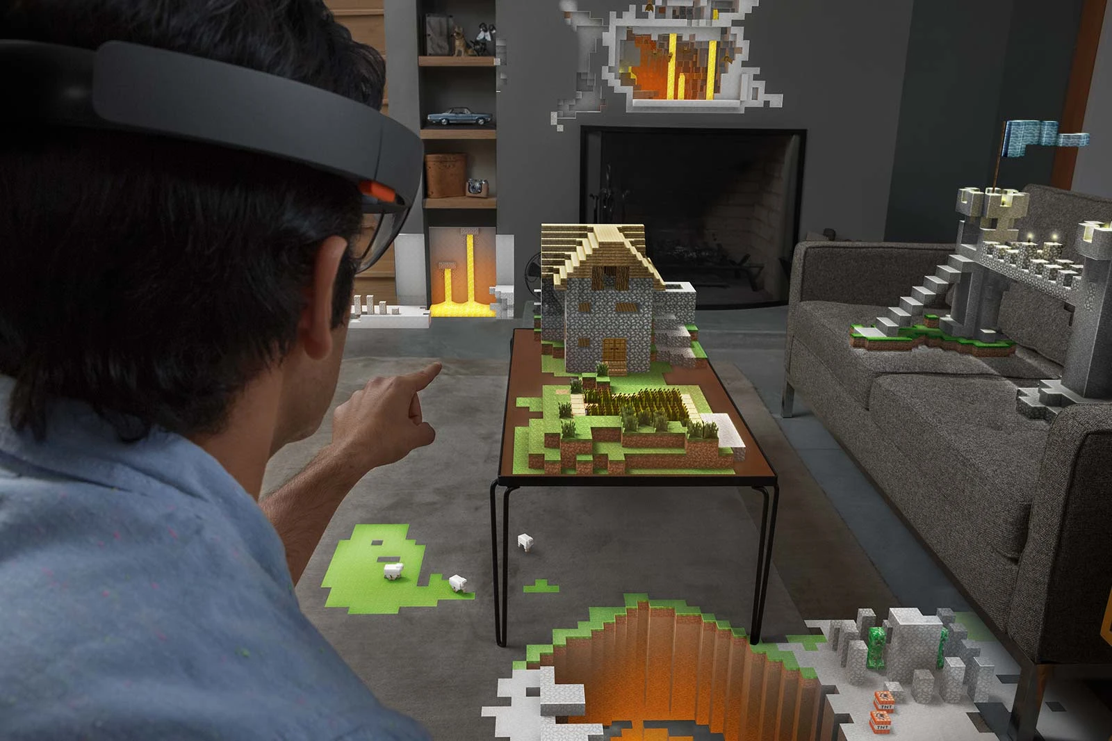Minecraft in your living room, anyone?