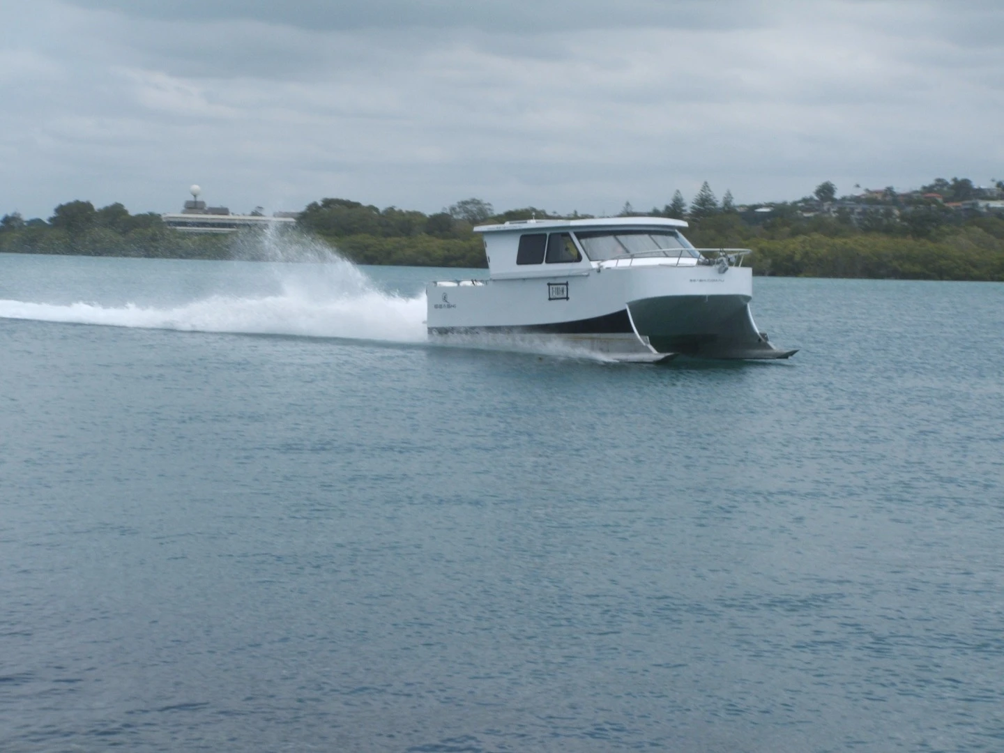 Water trials of the SeaSki on the Tweed River, near Point Danger on Australia's east coast