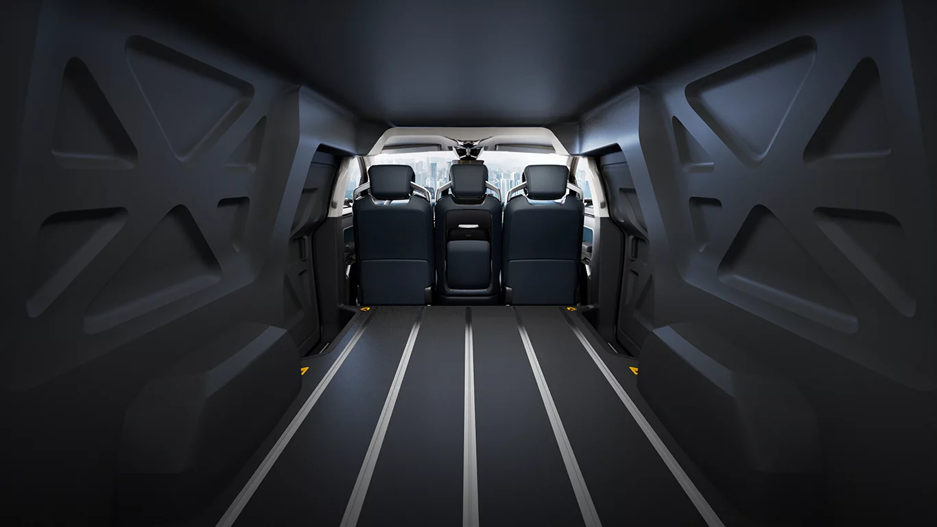 The EF1-V is shaped like an SUV, equ