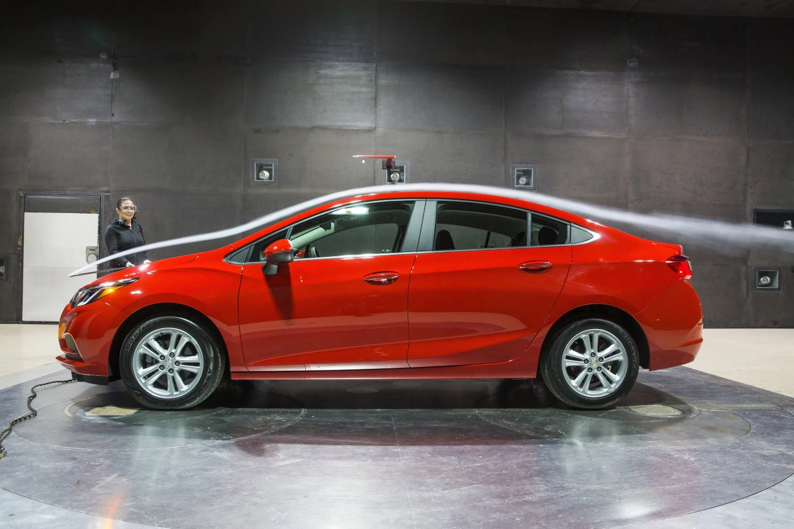 Chevrolet says that the Cruze saw more wind tunnel testing than any other non-performance car in recent memory