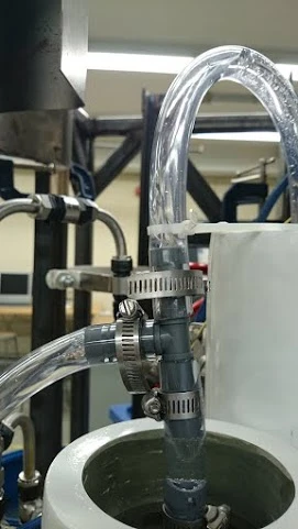Connected to the motor is a water pump which combines with a reverse osmosis system