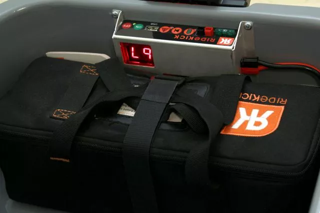 The Ridekick's microcontroller and battery pack
