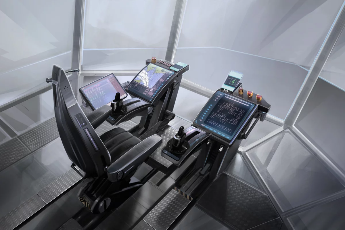 The bridge of 2025 will use a computerized workstation