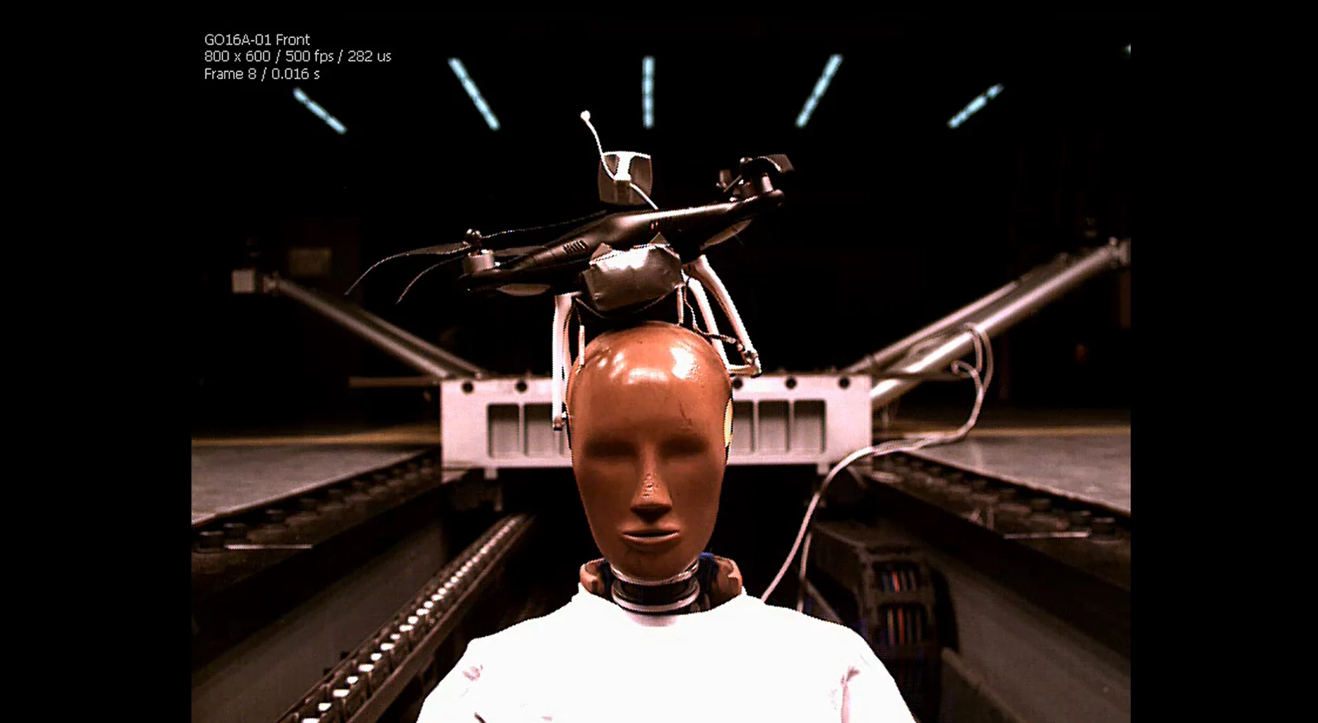 The research found that drones fall more slowly than wood or metal of the same mass, due to the aerodynamic drag