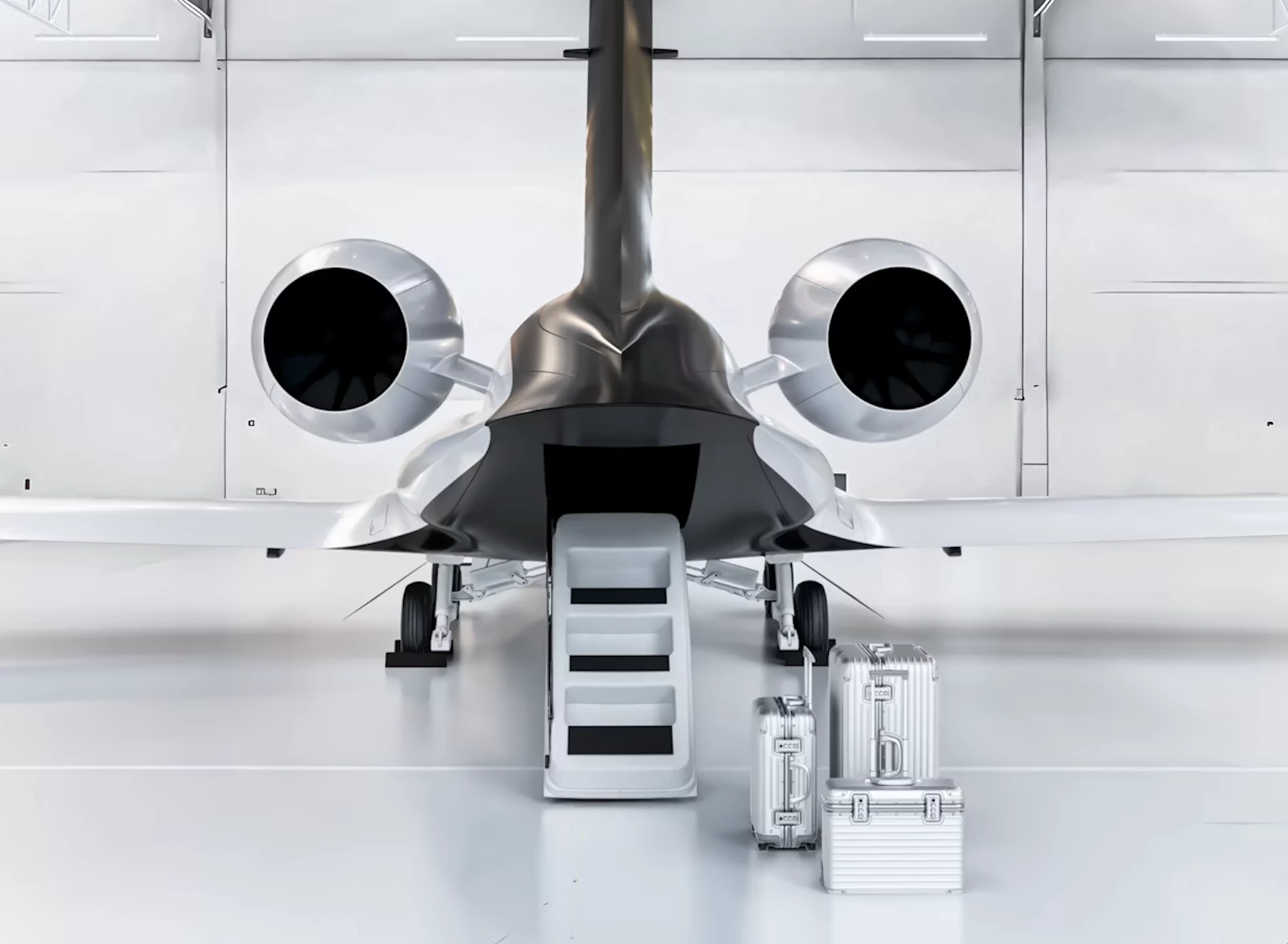 Small rear cargo hatch