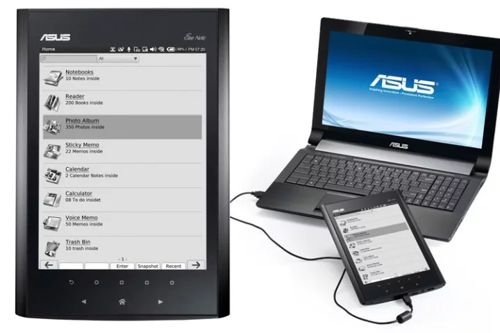ASUS has revealed the specifications of its new notepad/e-Reader - the Eee Note EA800