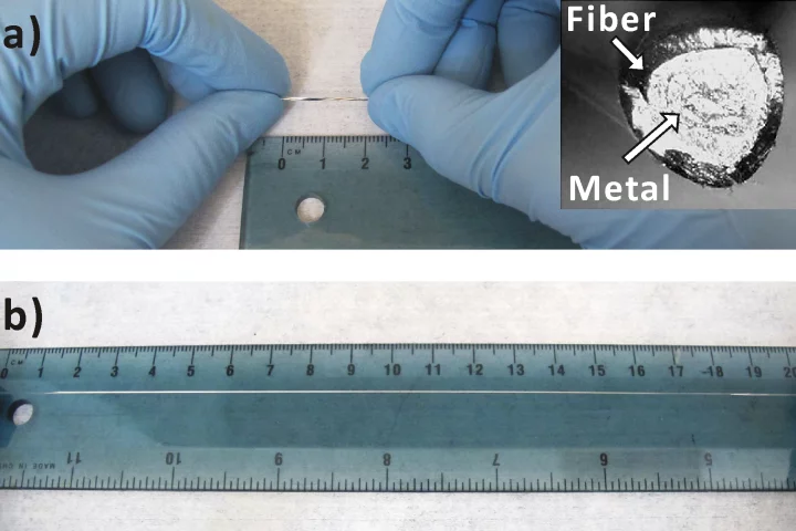 One of NC State's stretchable conductive wires being put to the test