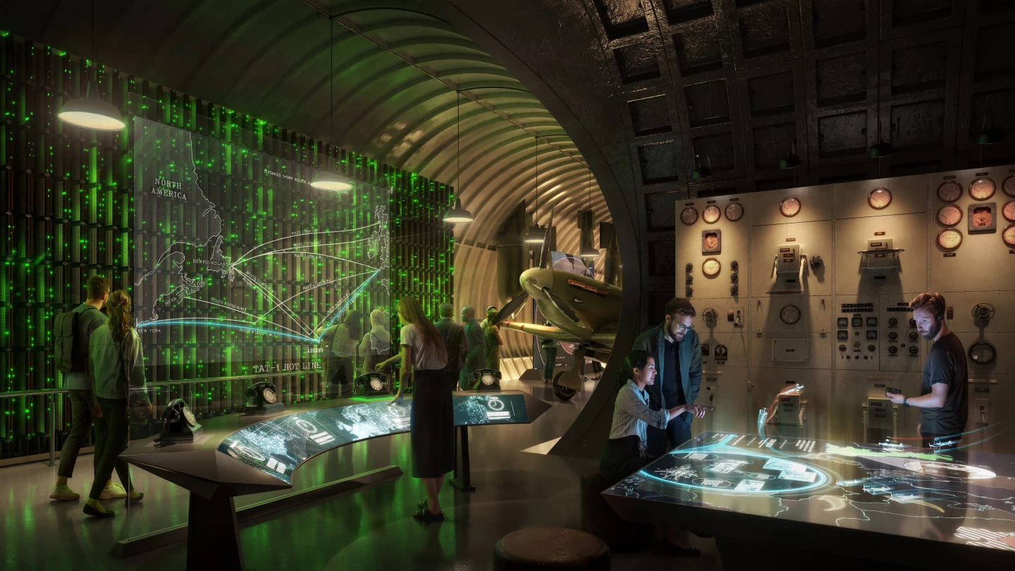 Much of the original telecommunications equipment will be on display in the London Tunnels and WilkinsonEyre also plans to add exhibition areas and interactive displays
