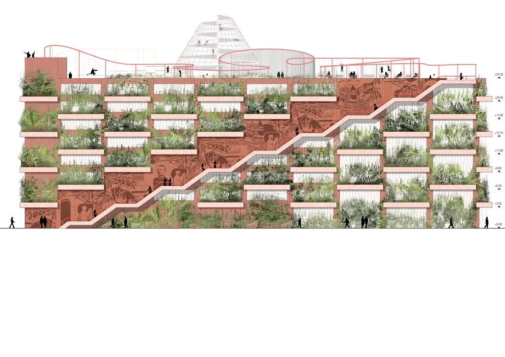 Park 'N' Play is located in Nordhavn, Copenhagen (Image: JAJA Architects)