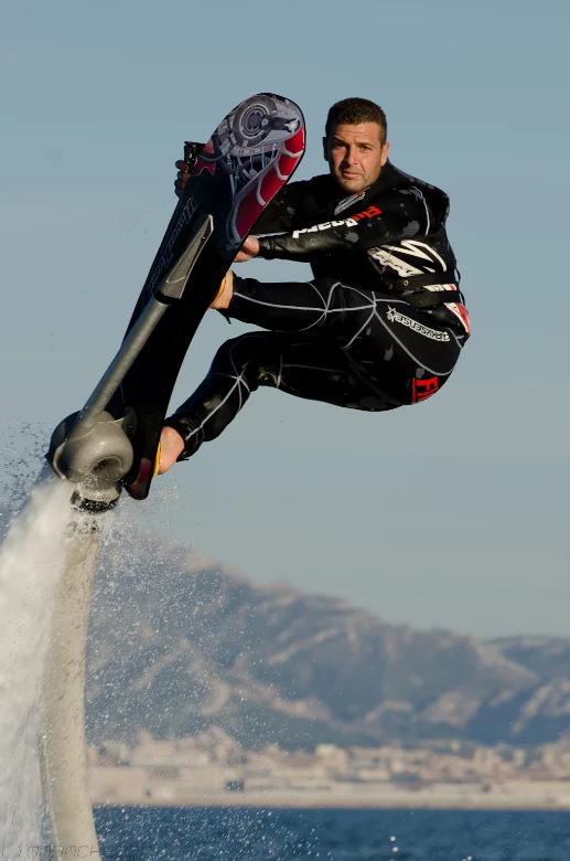 Riders can safely glide through the air and perform some pretty fancy tricks