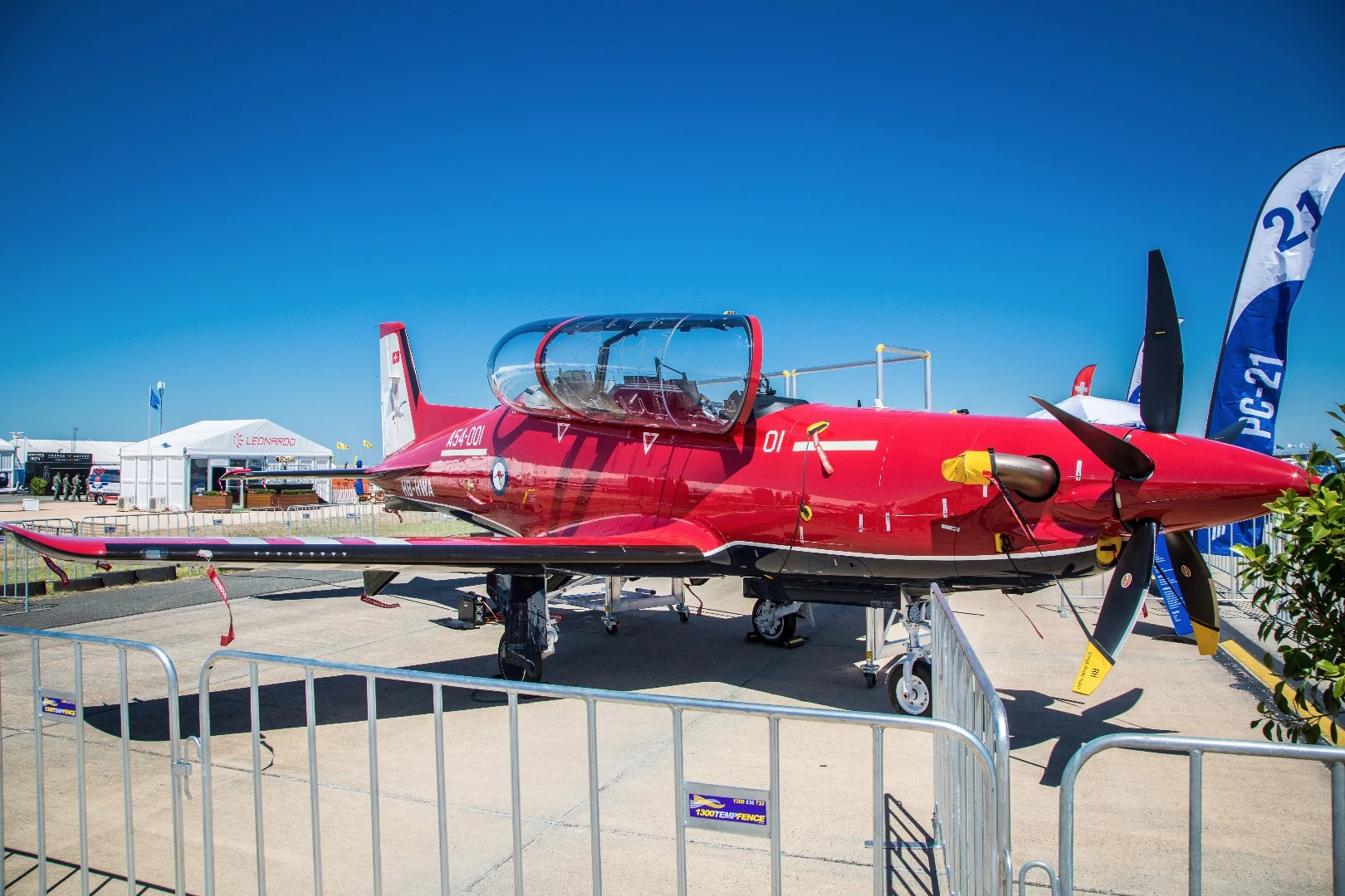 Pilatus PC-21 on display
