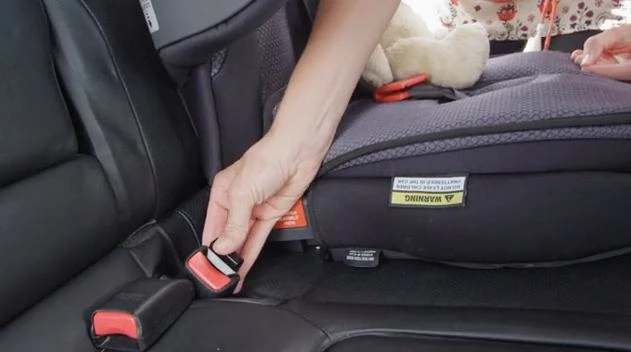 The kit also includes a couple of cartridges that adhere to two of the rear seatbelt buckles