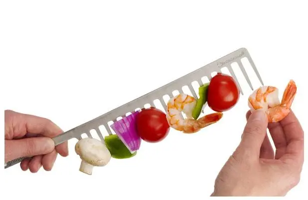 The GrillComb is also easier to load