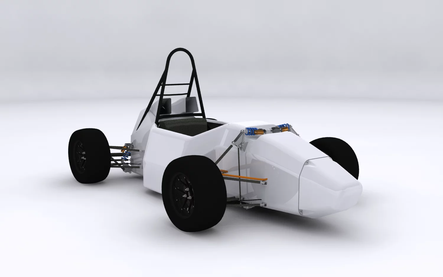 The DUT12 uses a prepreg carbon fiber-reinforced polymer monocoque
