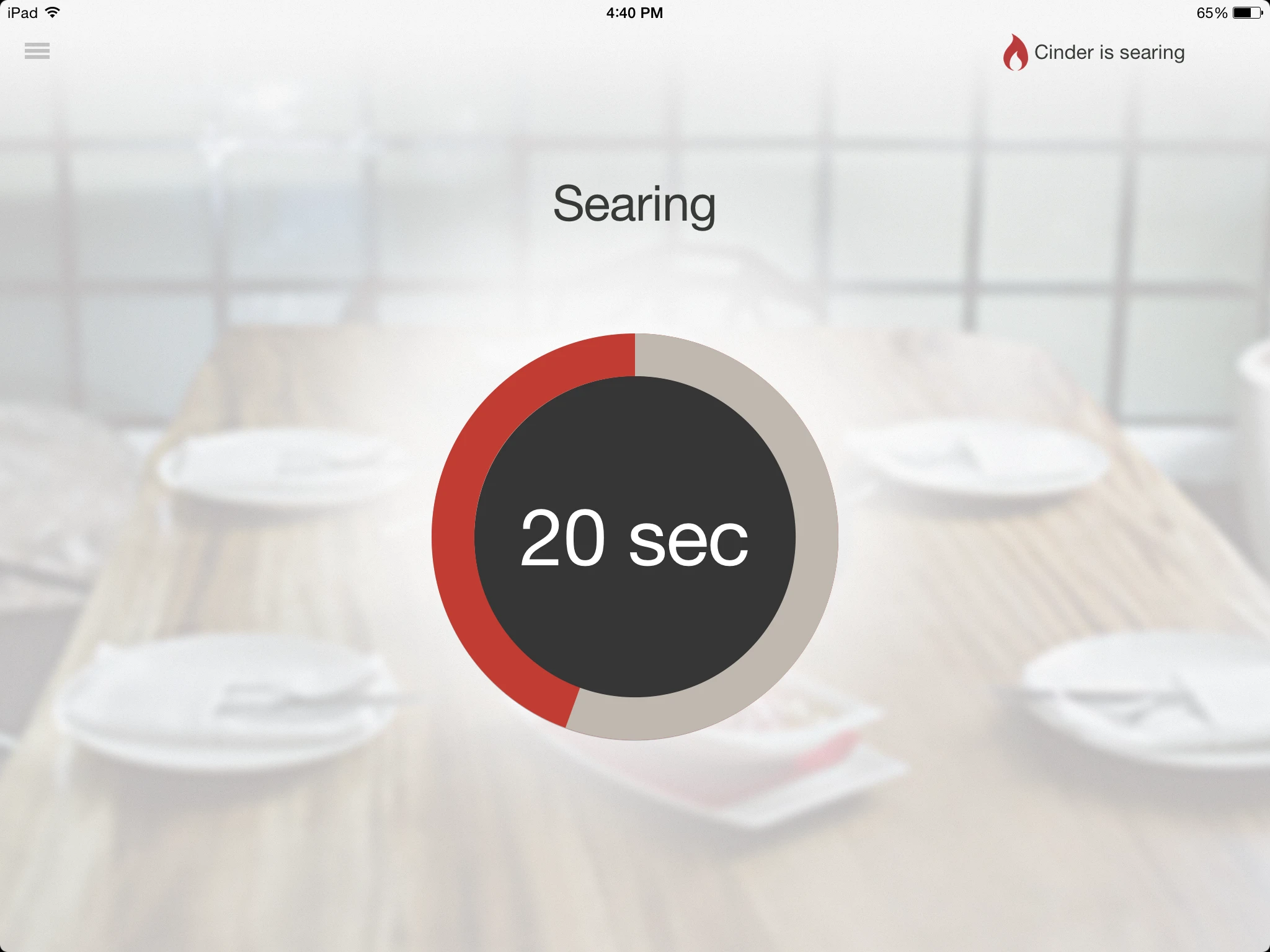 The Cinder Sensing Cooker automatically sears food before serving