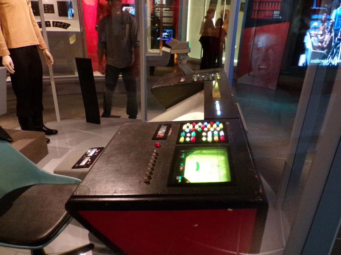 The Enterprise helm on display at the EMP
