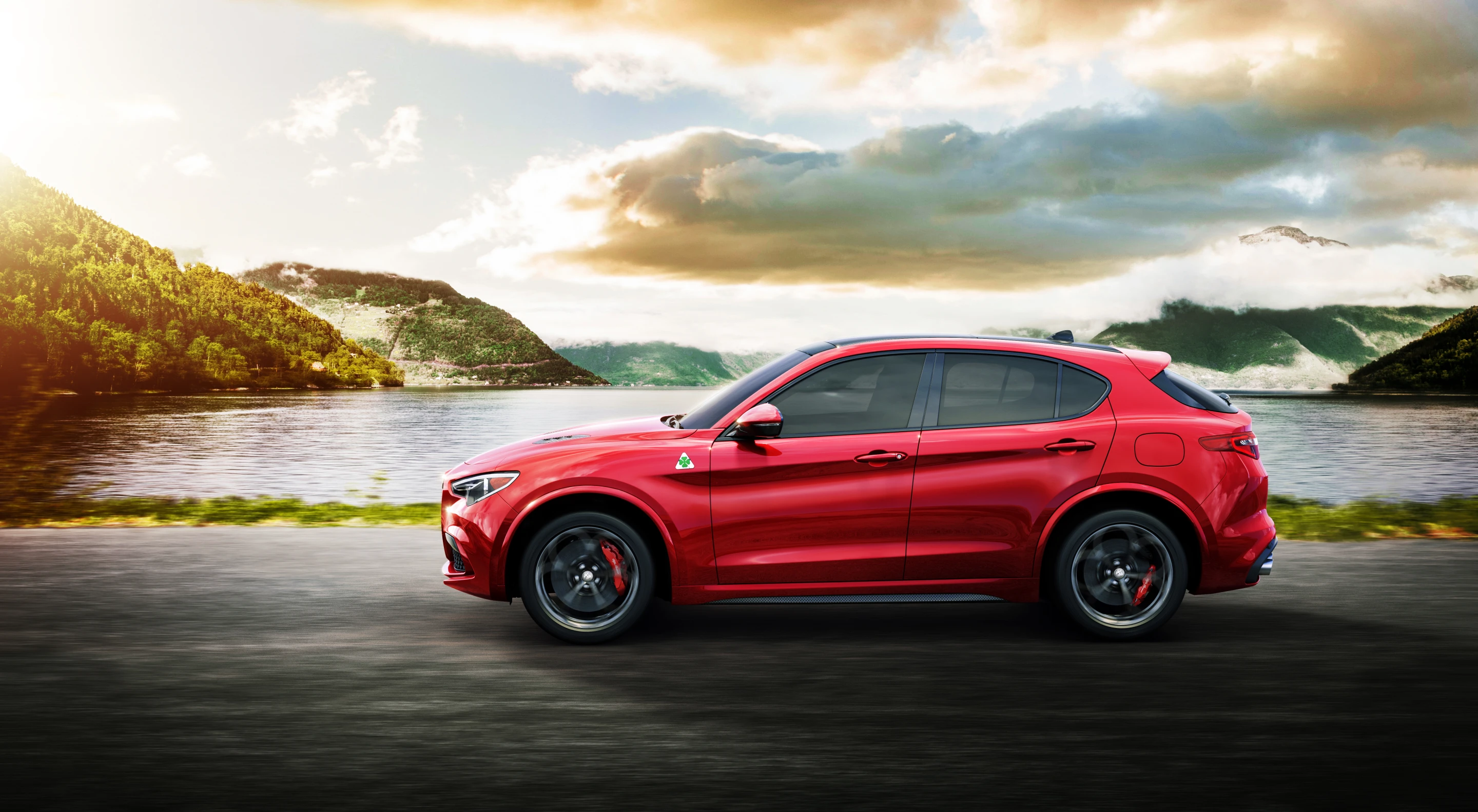 The Stelvio Quadrifoglio has an engine developed by Ferrari