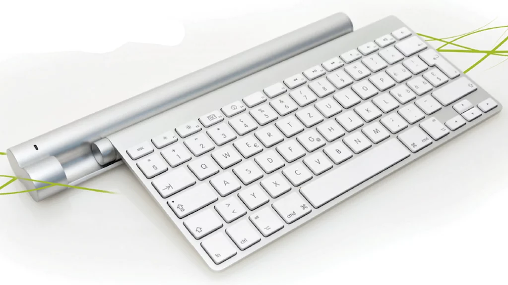 Mobee's Magic Bar wireless charger for Apple's Bluetooth Keyboard and Magic Trackpad