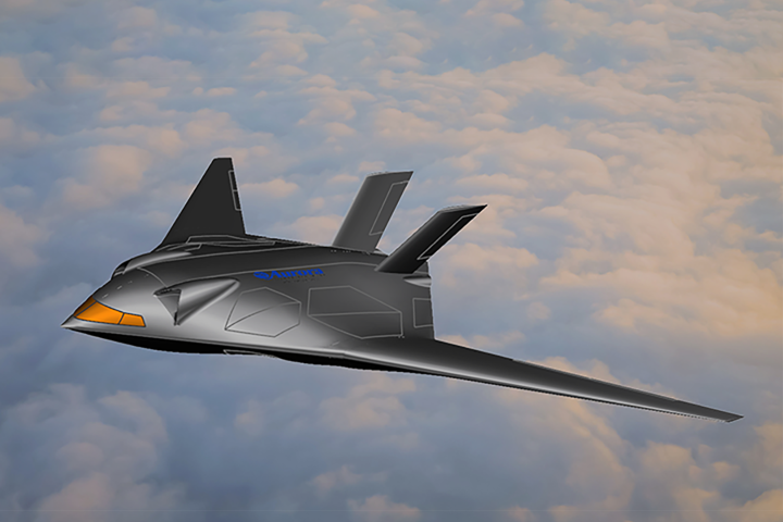 Aurora's concept is a blended wing body with VTOL lift fans in the wings