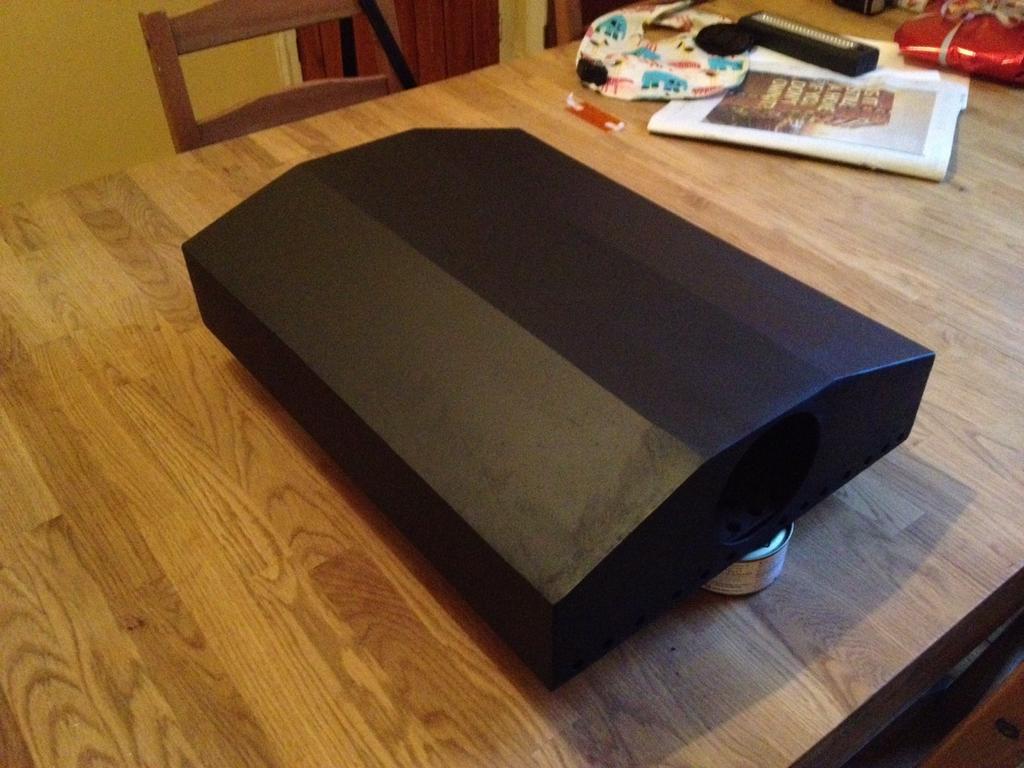 Thus far, the prototypes have been constructed from a mild steel, but the finished production model will use stainless steel and have a black finish