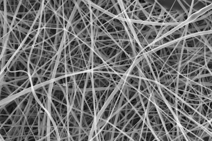 You're looking at a mat of nanopasta captured using a scanning electron microscope