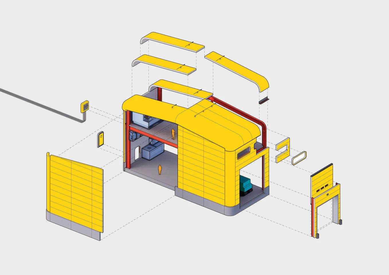 Davis Station's new building will be built with a modular system that's designed to withstand snow loads and high winds