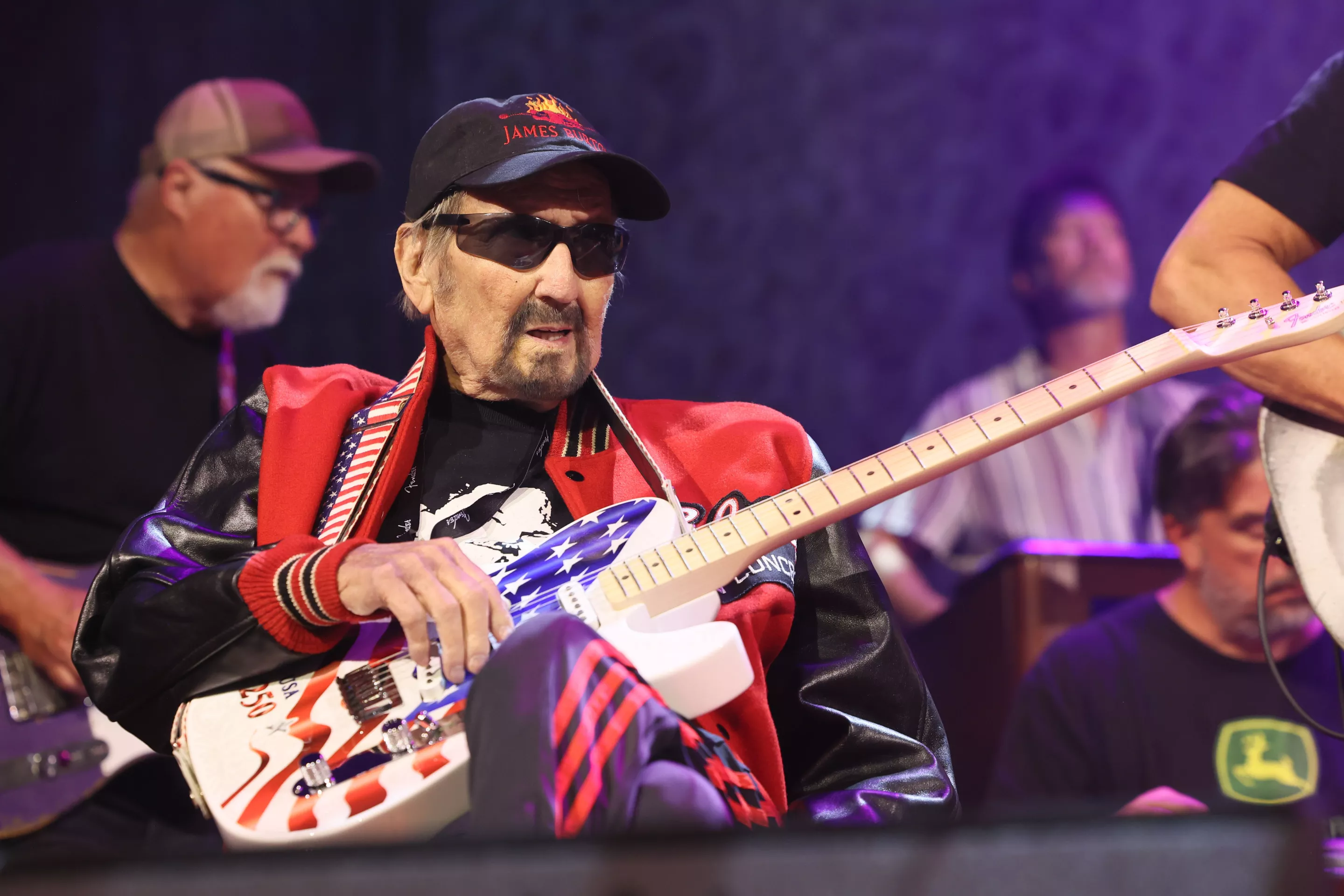 The legendary James Burton on stage at Tele Town, as Fender celebrates 75 years of the Telecaster