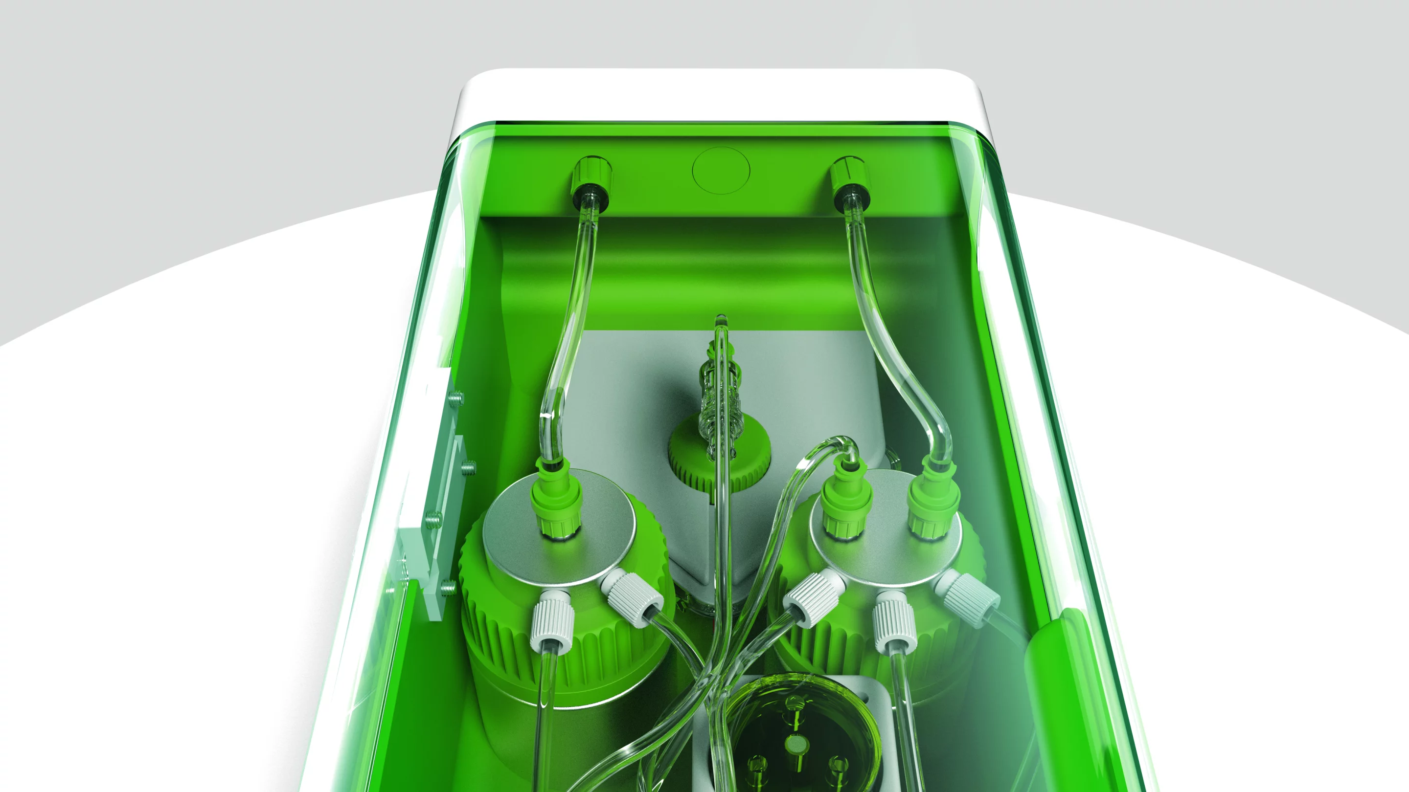 Renders show what the DishBrain will look like as an early-stage research product