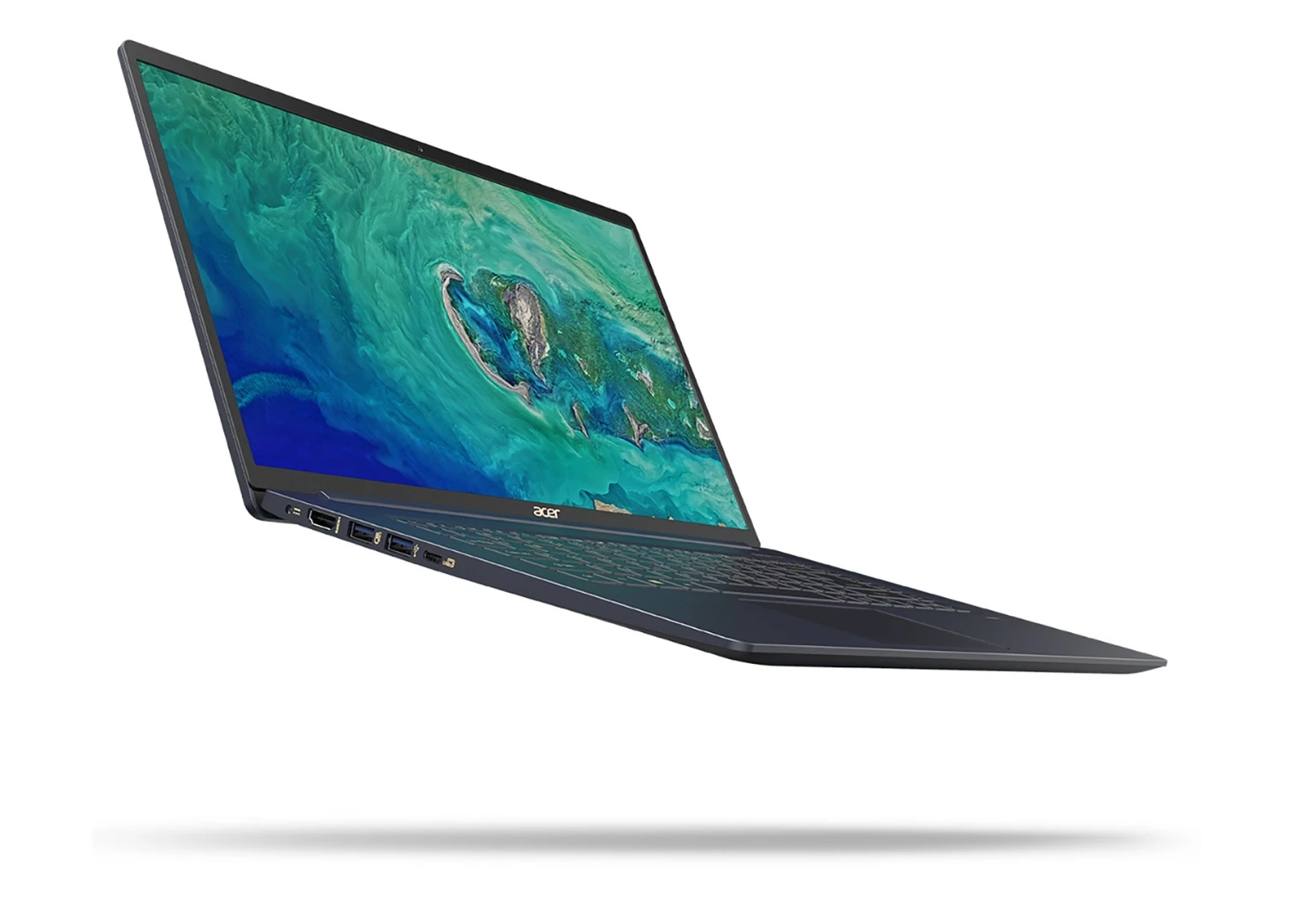 The 15.6-inch screen on the Acer Swift 5 runs at a 1,920 x 1,080 resolution