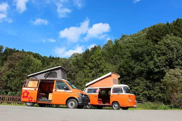 Flow Camper with a classic VW camper