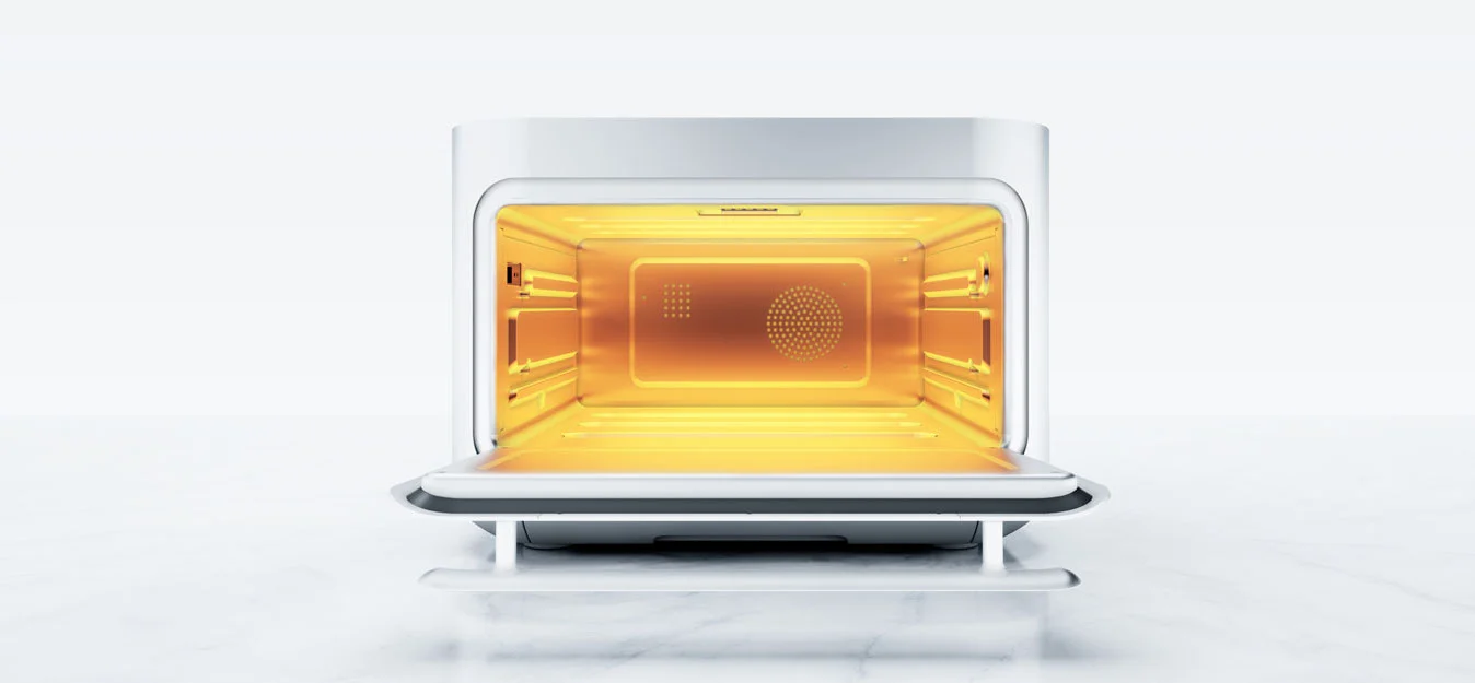 The Brava oven uses visible and infrared light to cook food