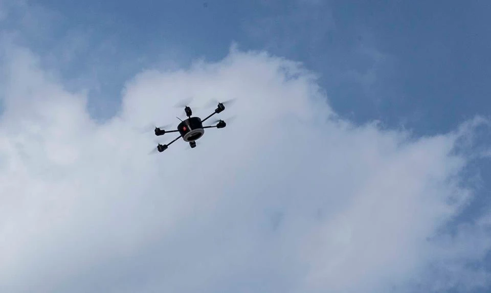 The Mine Kafon Drone starts by mapping the minefield