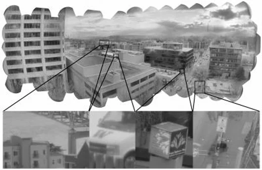 Sample gigapixel image of the Seattle skyline captured by the prototype camera (Photo: Duke University Imaging and Spectroscopy Program)
