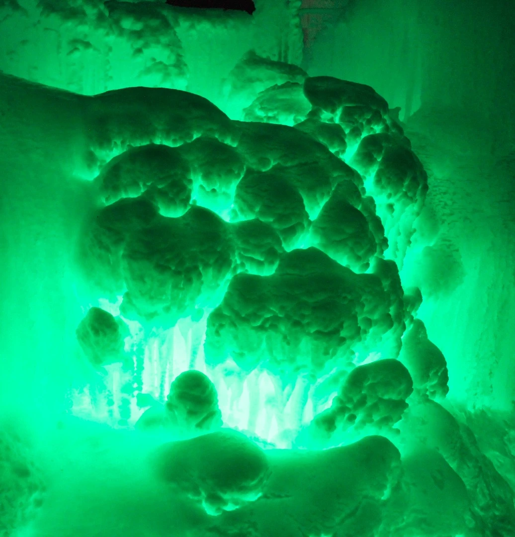 Details of the Edmonton Ice Castle