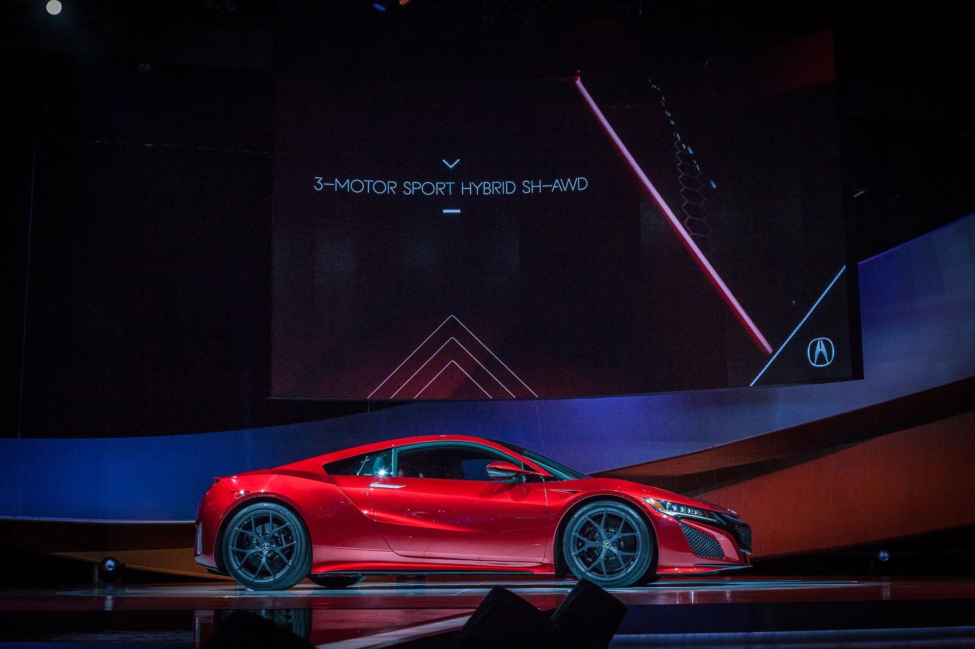 The production spec Acura NSX Version 2.0