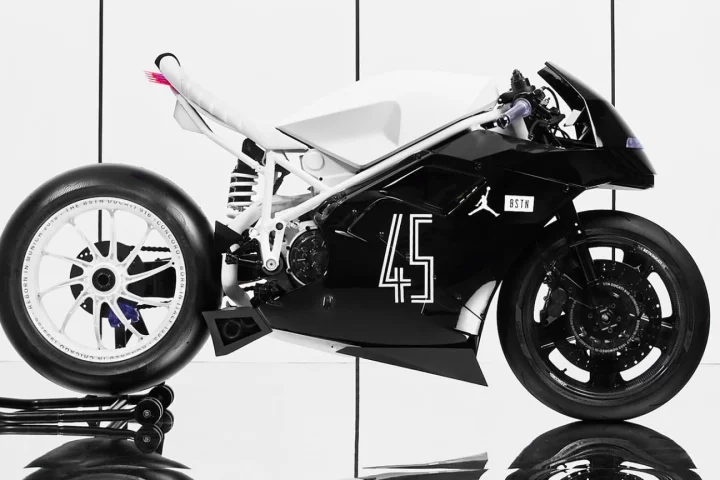 BSTN's custom Ducati 916, designed to celebrate the new Jordan shoes, and MJ's love for motorcycles