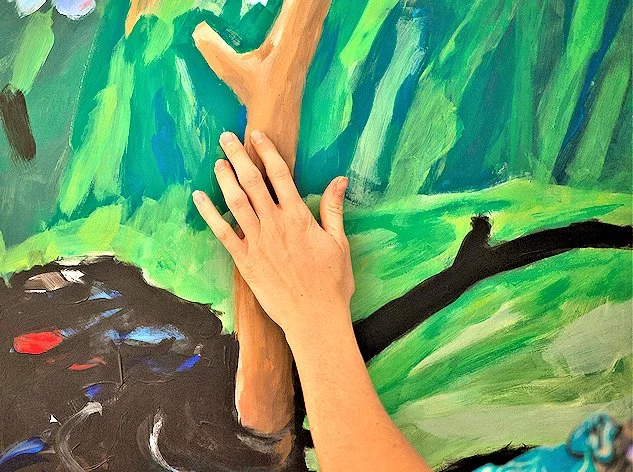 REVEL can be used to greatly enhance artwork by inducing textures on the surface or on a glass covering sheet (Photo: Disney Research)