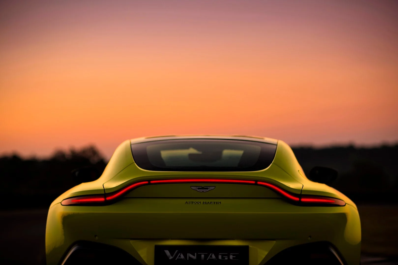 The sporty rear of the Vantage