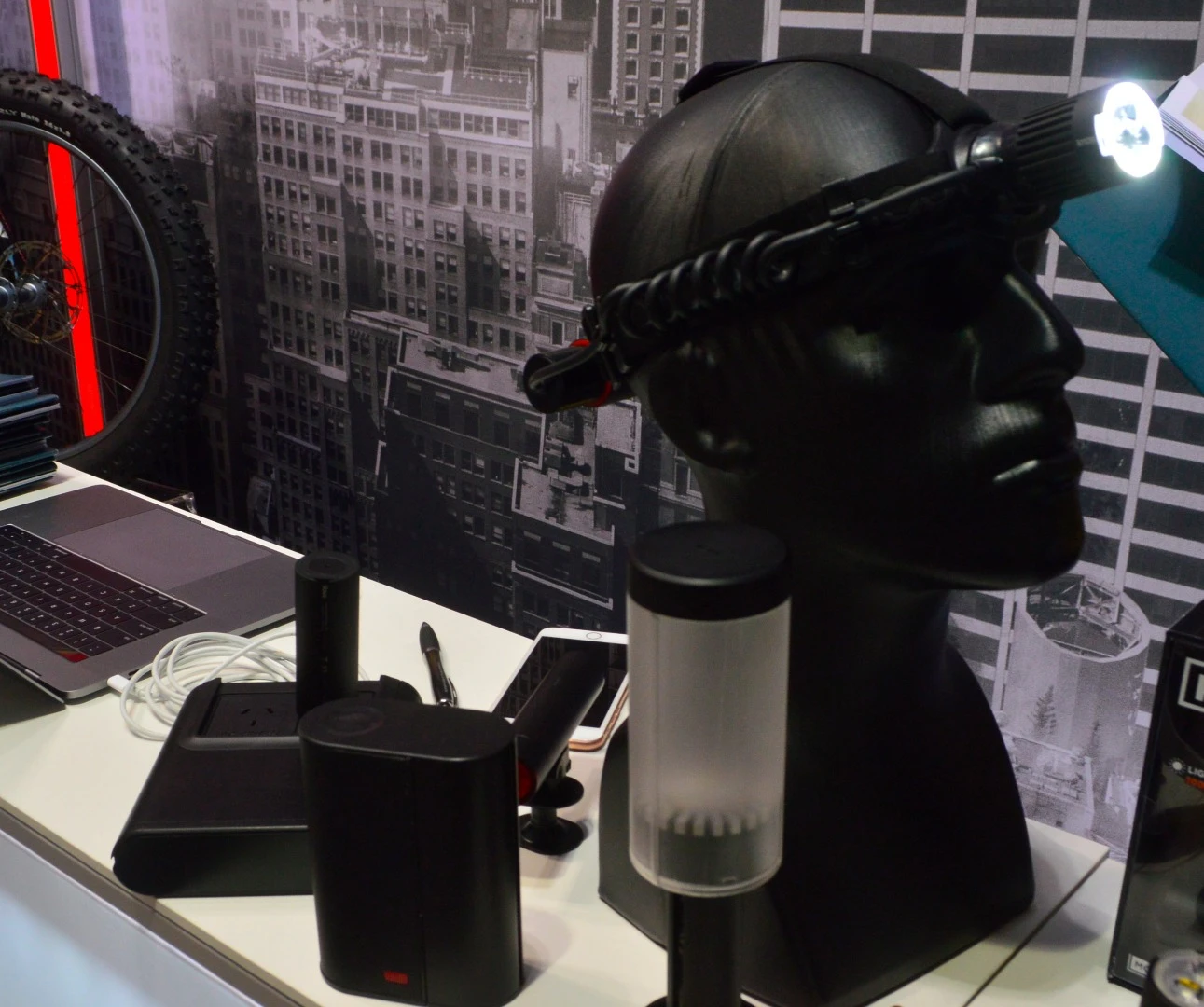 Another modular gadget system for the outdoors, the Knog PWR uses a single battery to power various devices, including a headlamp, bike light and Bluetooth speaker