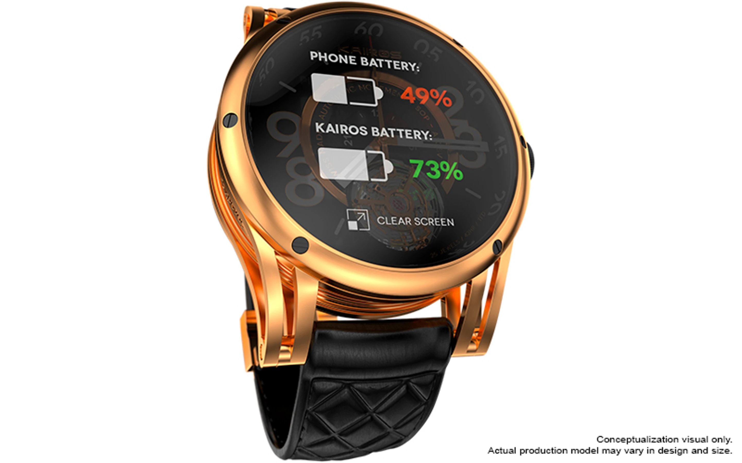 The SSW 158_G showing battery alert