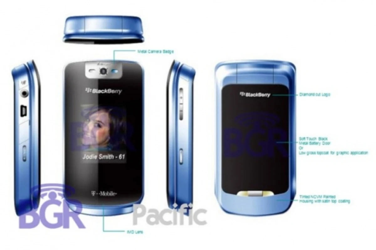 The KickStart clamshell mobile phone.Pic courtesy Boy Genius Report.